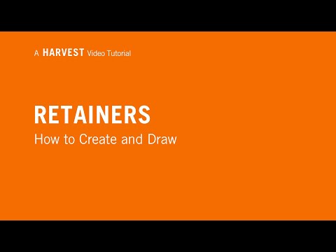 How to Create and Draw from Retainers in Harvest