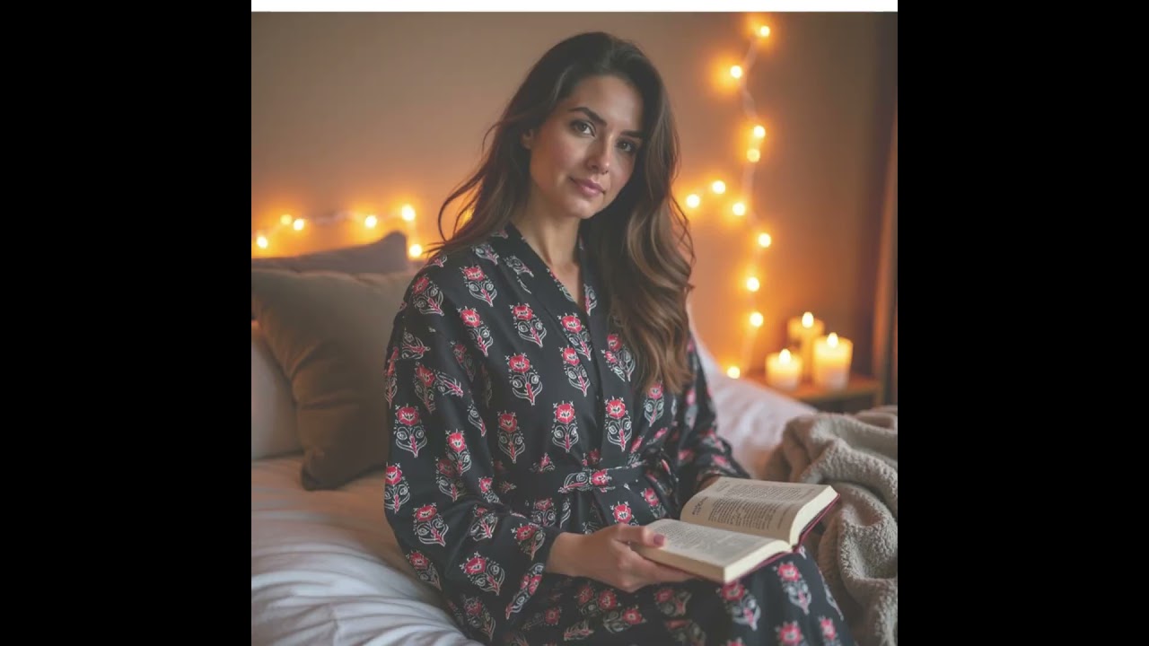 Modern elegant beautiful handcrafted soft to wear women's plus size kimono robe dress  