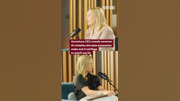 Accenture CEO reveals common AI mistakes she sees companies make and 3 red flags to watch out for