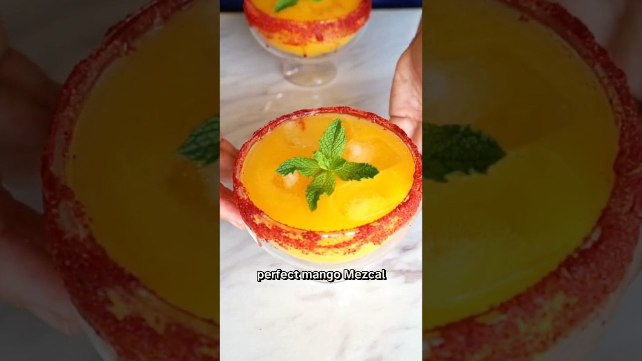 Mango Mezcal Margarita Recipe #mango #mangorecipe #margarita