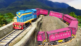 The Long Freight Trains can't Climb  Choo choo Train kids videos