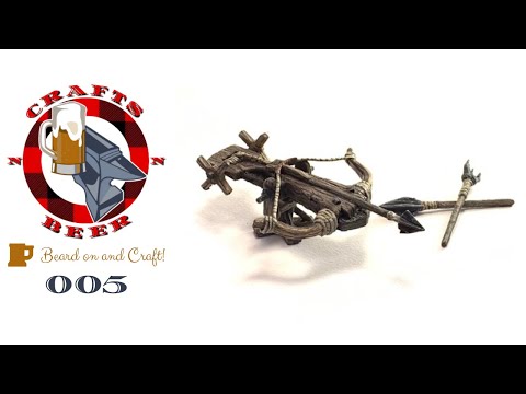⚒ DIY Craft a Miniature Ballista & Arrows in Styrofoam & Matches to D&D Tabletop RPG's