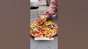 8 toppings pizza #shorts