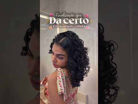 Essa finalização  combina com qualquer curvatura !🥰🫵 #cachos #cabeloslindo #cabelo #tutorial