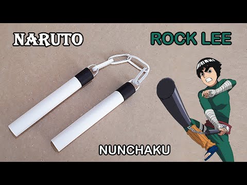 KAĞITTAN NARUTO ROCK LEE NUNCHAKU YAPIMI - ( How To Make a Paper nunchucks )