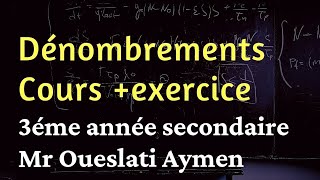 dénombrements 3éme Technique 3éme science 3éme Math 3ème éco cours plus exercice corrigé