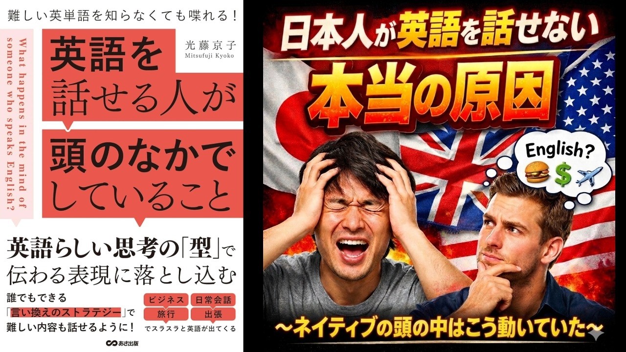 【本の解説】 英語を話せる人が頭のなかでしていること――難しい英単語を知らなくても喋れる！
