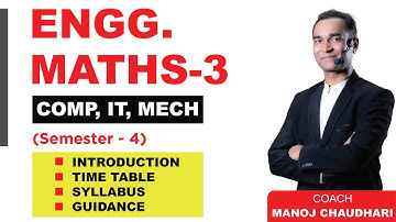 M-3 (SEM.-4) [COMP / IT / MECH Branch] | Guidance, Time-Table, Syllabus, Introduction