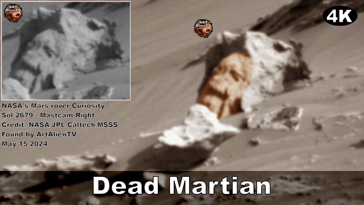 Мертвый марсианин найден среди погребенных руин (4K) ArtAlienTV
