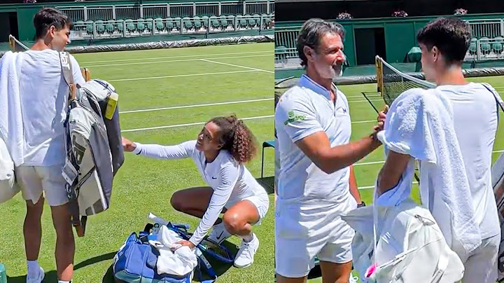Alcaraz Shows Love to Naomi Osaka & Patrick Mouratoglou | Wimbledon 2025