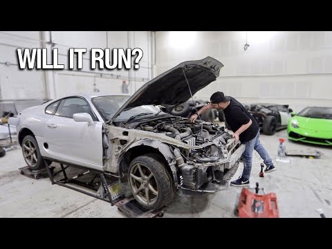 Rebuilding A Crashed Mk4 Toyota Supra – Will It Start?