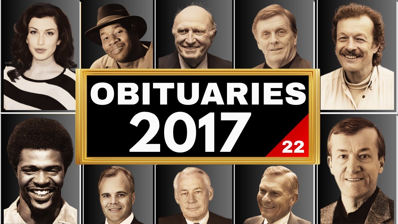 Шокирующий список из 12 известных людей, умерших в 2017 году.