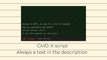 CMD-X admin command script