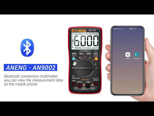 ANENG AN9002 Bluetooth Digital Multimeter 6000 Counts Professional