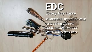 EDC keychain daily and survival tools | Pisau lipat zipper, senter mini, ballpoint telescopic