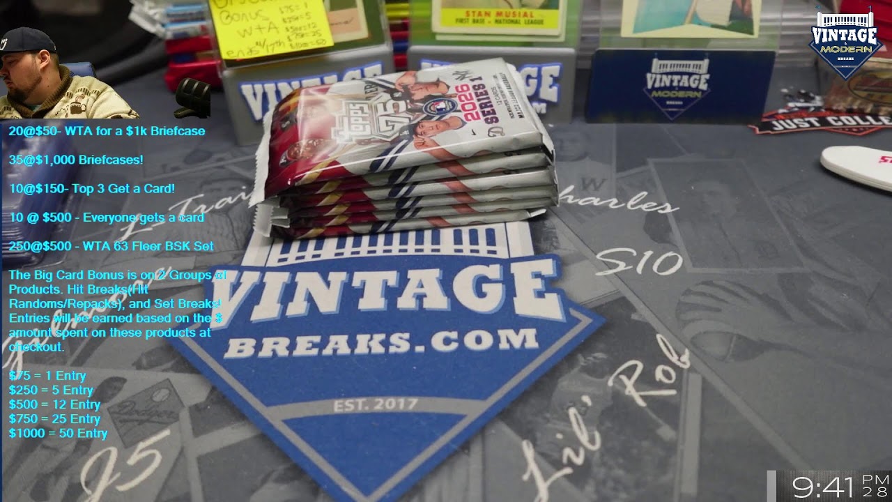 Vintage and Modern Breaks 03/02/26 #livebreaks