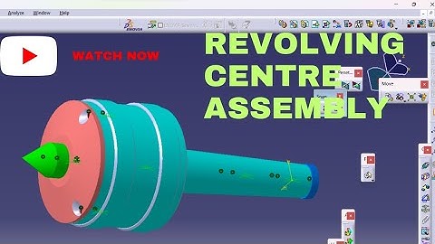 Assembly of Revolving centre|| CatiaV5| #catiav5 #3dexperience #solidworks #assembly #lathe