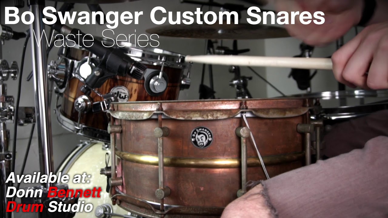 Bo Swanger Custom Snares Demo | Donn Bennett Drum Studio