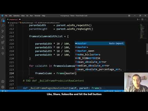 🔥 Python TkInter My Products Stock Manager [Preview #2] 🔥#AllTech_TkInter #PyTech_TkInter