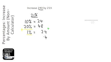 Percentages: Increase By Amount (Non-Calculator) (Grade 3) - OnMaths GCSE Maths Revision