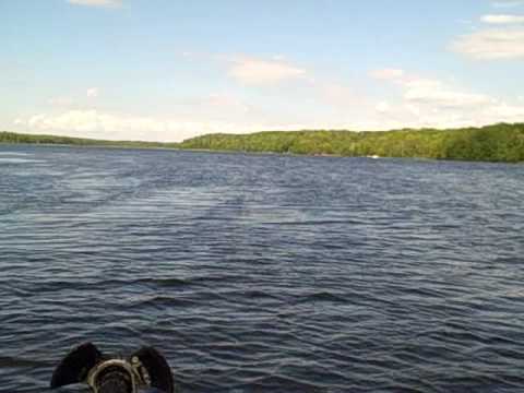 Upper Hamlin Lake in Ludingon, Michigan Video Fish...