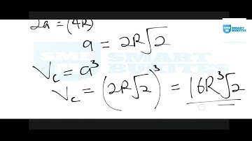 Calculate the Volume of an FCC unit in terms of the atomic radius R, and find its APF.
