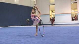 9-year-old Elena Shinohara Hoop at US National 2009 Rhythmic Gymnastics 新体操小学生