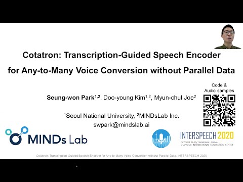 [Interspeech 2020] Cotatron