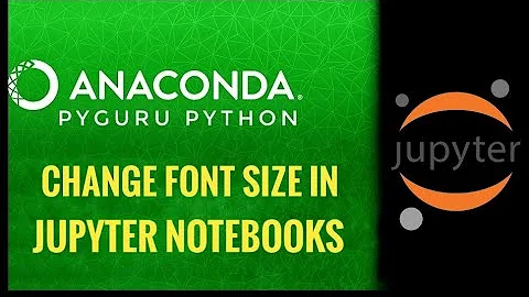 A4 | Changing jupyter notebooks font size | #pyGuru