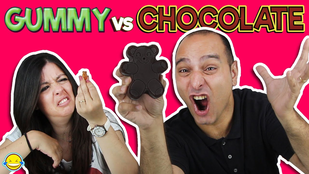 GUMMY VS CHOCOLATE!! Gominolas vs Chocolate YouTube