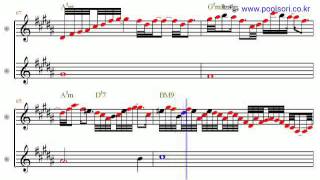 End Of The Night - Eb Alto Sax Sheet Music [ kenny g ]