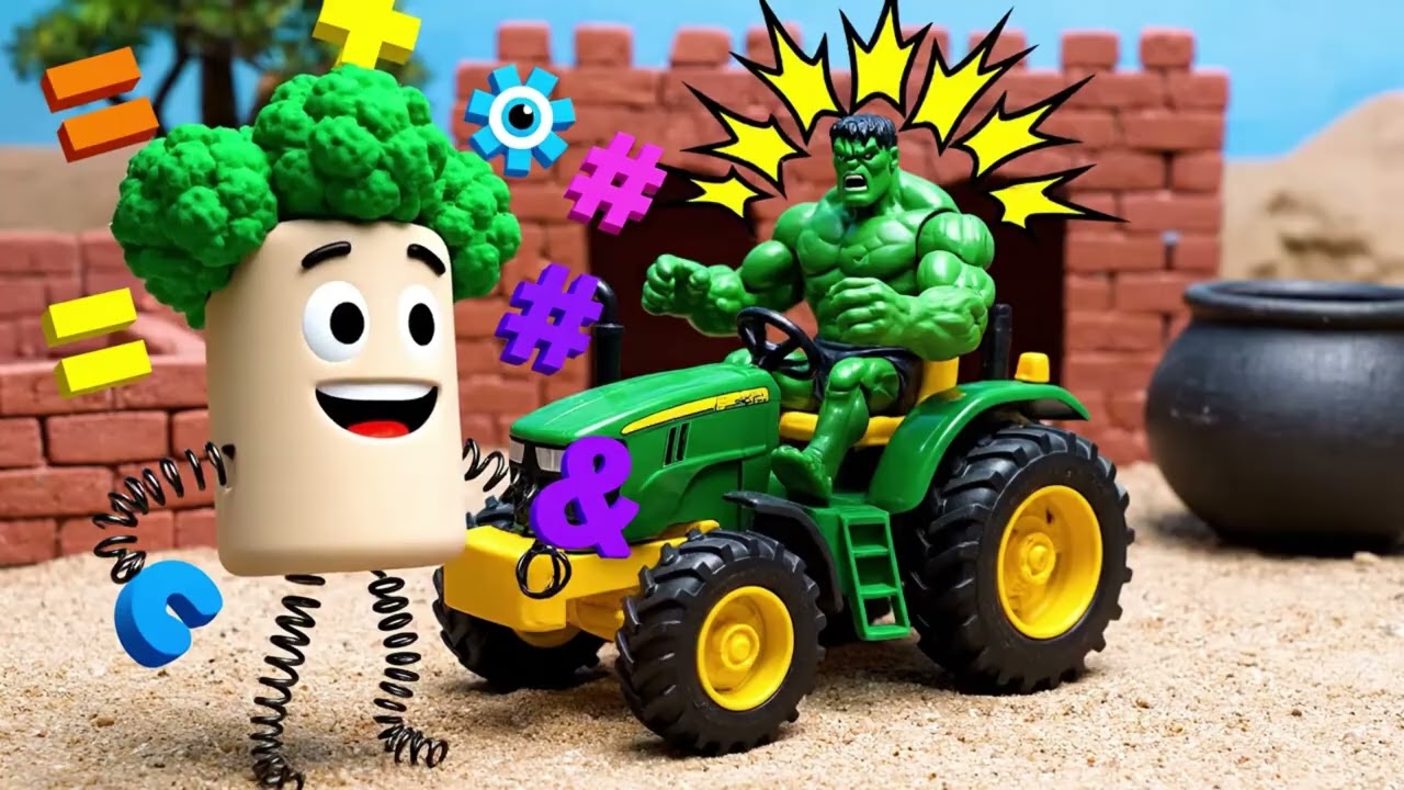 Mini Tractor Builds a Modern Two Story House with Swimming Pool  Mini Construction