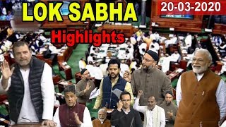 LIVE  : LoK Sabha Parliment HIghlights | 20-03-2020 | Lstv | BJP vs Congress | Alo TV Kannada