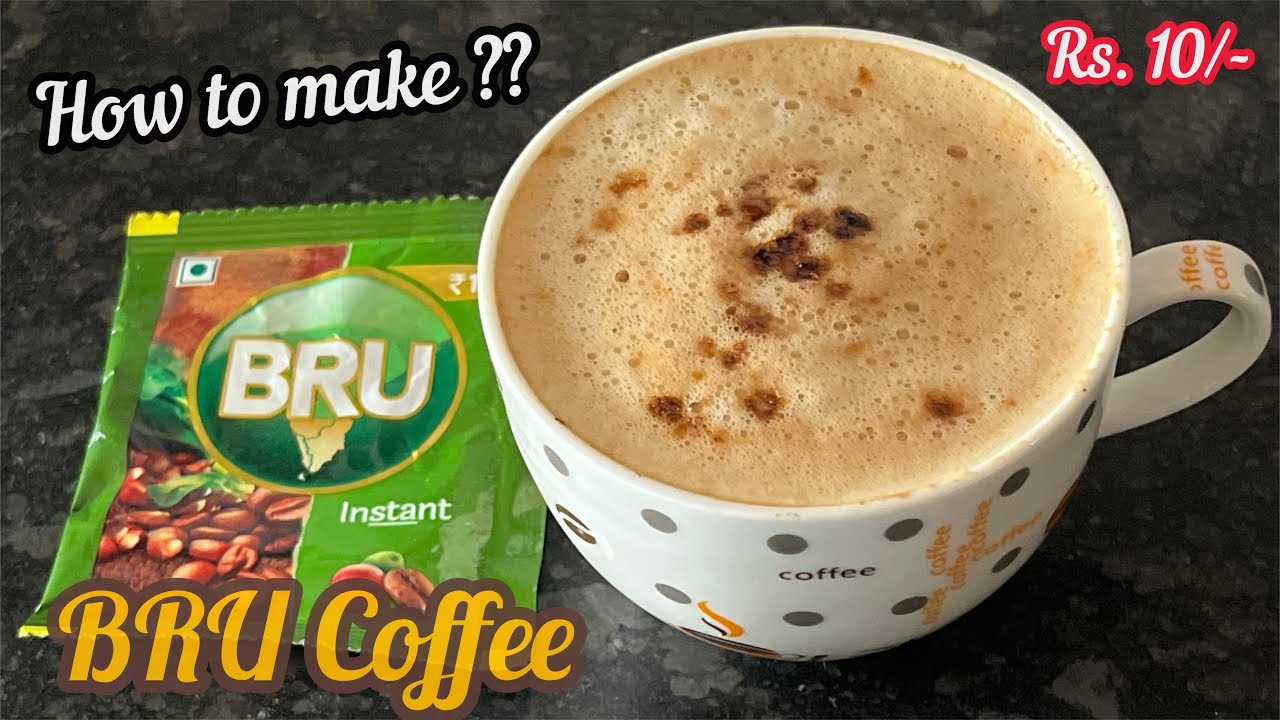 Bru Instant Coffee Powder Recipe  How to make Coffee With Bru Instant Coffee Powder