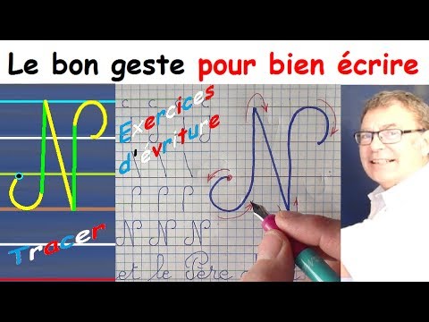 Ecriture cursive français au cp ce1 ce2 : La lettre majuscule N