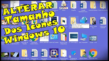 Como diminuir o tamanho dos ícones no Windows?