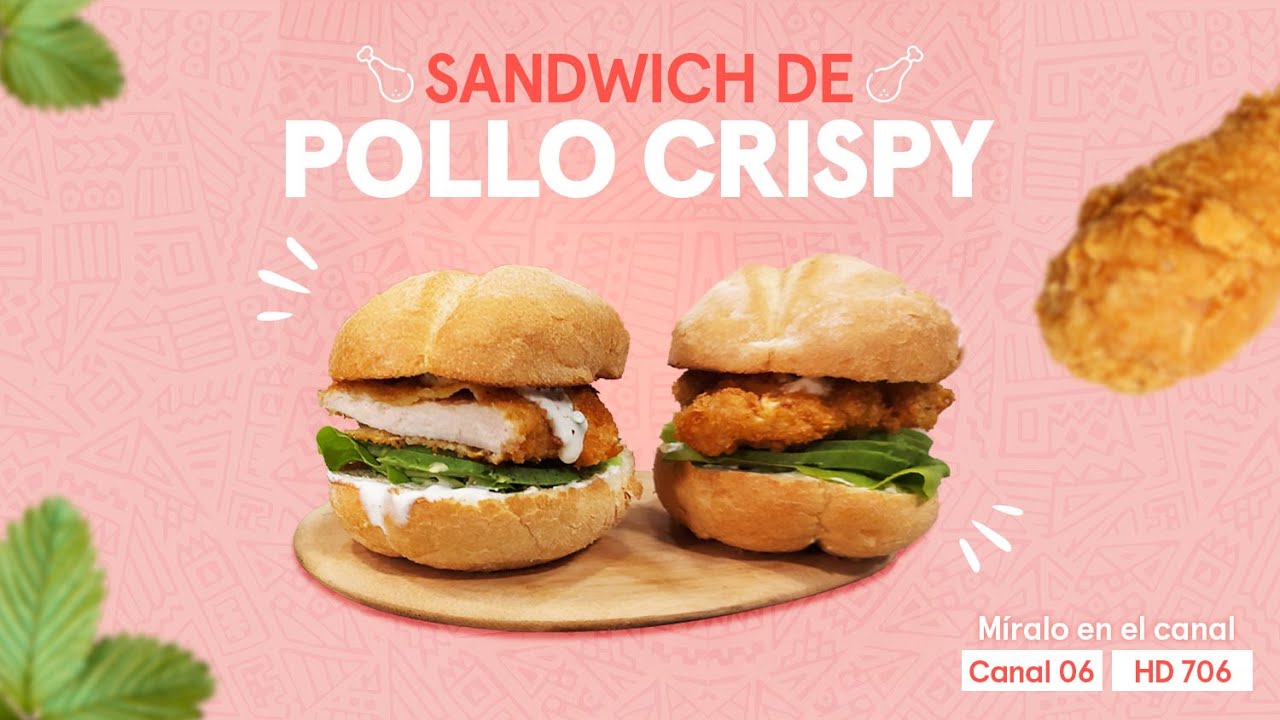 Receta Sandwich de pollo crispy Ximena en Casa YouTube