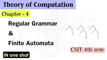 TOC - 13 | Regular Grammar and Finite Automata : Conversion | CSIT 4th Sem | Nepali ScienceGuru