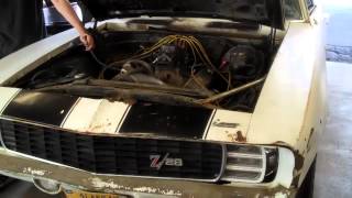 1969 Camaro RS/SS First Start up in 28 Years