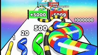 WORM RUN!  GUMMY WORM GO!🐍 Top Android Game! Max Level  4K screenshot 1