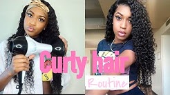NIGHT/MORNING CURLY HAIR ROUTINE FT BEAUTY FOREVER HAIR!