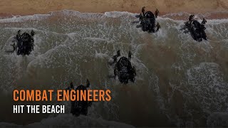 Combat engineers hit the beach