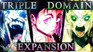Triple Domain Expansion 🔥 | Yuta vs Ryu vs Uro (Enemy) 4K AMV