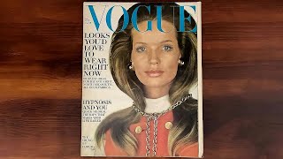 Vogue January 15, 1969 Veruschka, Cybill Shepherd | ASMR Magazine Flip Through