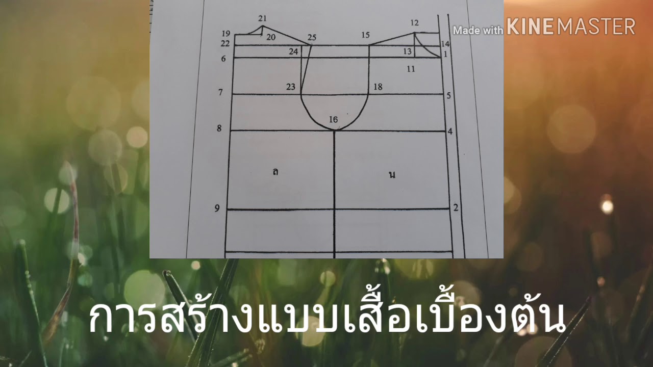 การสร้างแบบเสื้อเบื้องต้น