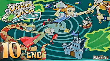 Diner Dash: Flo Through Time (PC) - Walkthrough Part 10 - Snack to the Future, Level 6 to 10 (End)