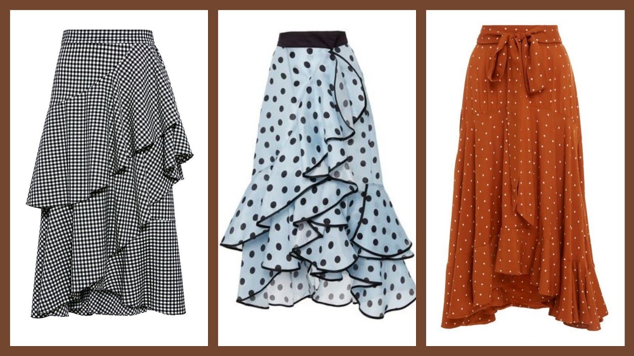 very beautiful and elegant new formal layered skirts design ideas to wear with blouses and tops