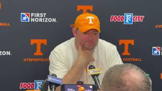 Josh Heupel's postgame press conference after Tennessee's overtime win at Mississippi State