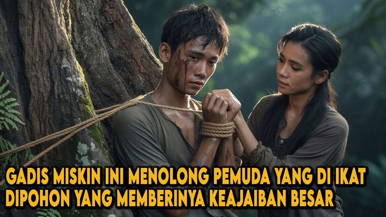 WANITA MISKIN PENCARI KAYU MENOLONG PEMUDA YANG DI IKAT DIPOHON TENGAH HUTAN YANG MERUBAH NASIBNYA