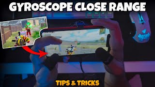 SECRET TO USE GYRO IN CLOSE RANGE LIKE A PRO PLAYER💥(BGMI/PUBGM) TIPS & TRICKS.